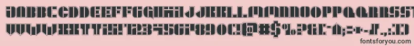 Leaguewarsacad Font – Black Fonts on Pink Background