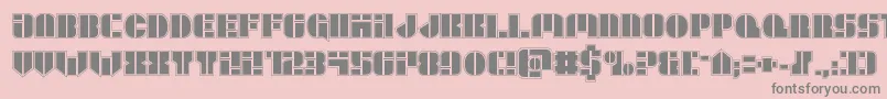 Leaguewarsacad Font – Gray Fonts on Pink Background