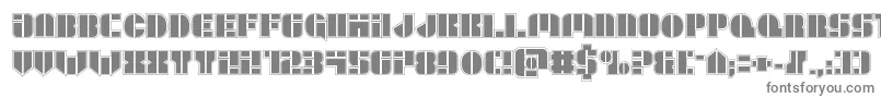 Leaguewarsacad Font – Gray Fonts on White Background