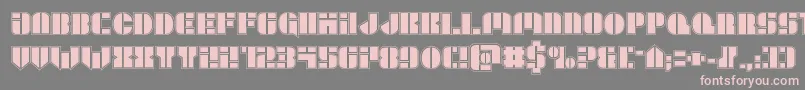 Leaguewarsacad Font – Pink Fonts on Gray Background