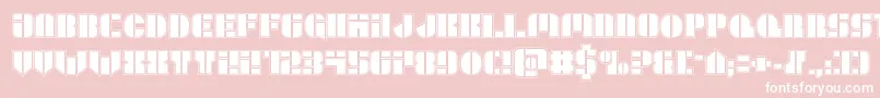 Leaguewarsacad Font – White Fonts on Pink Background