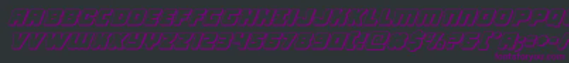 Victorycomics3Dital Font – Purple Fonts on Black Background