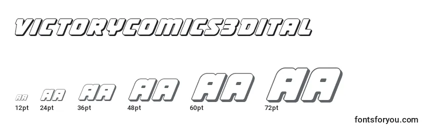 Victorycomics3Dital Font Sizes
