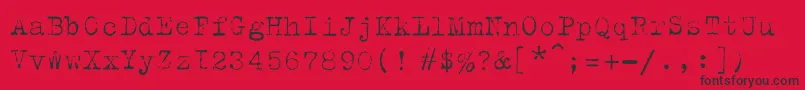 Trixielightc Font – Black Fonts on Red Background