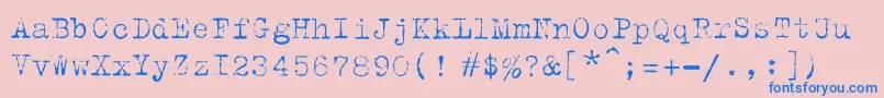 Trixielightc Font – Blue Fonts on Pink Background