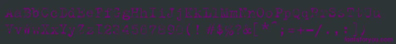Шрифт Trixielightc – фиолетовые шрифты на чёрном фоне