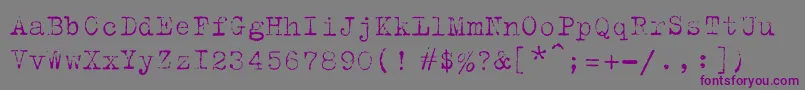 Шрифт Trixielightc – фиолетовые шрифты на сером фоне