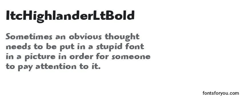 ItcHighlanderLtBold-fontti