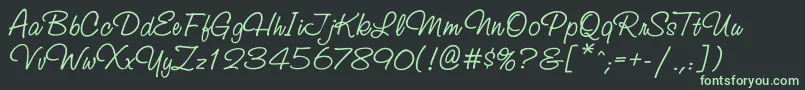 Ssr56C Font – Green Fonts on Black Background