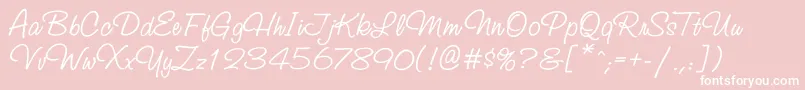 Ssr56C Font – White Fonts on Pink Background