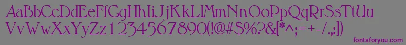 ValitlightsskRegular Font – Purple Fonts on Gray Background