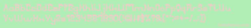 ClubGolfBold Font – Pink Fonts on Green Background