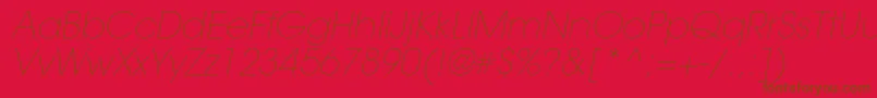 ItcavantgardestdXltobl Font – Brown Fonts on Red Background