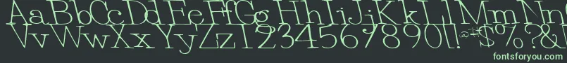 EggRegularTtstd Font – Green Fonts on Black Background