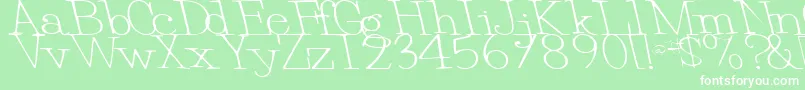 EggRegularTtstd Font – White Fonts on Green Background