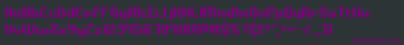 Шрифт AlphaBetaBrk – фиолетовые шрифты на чёрном фоне