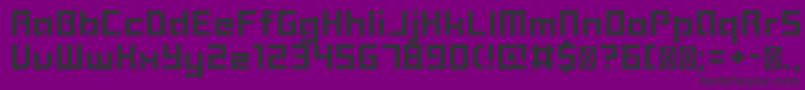 フォントSanidana – 紫の背景に黒い文字