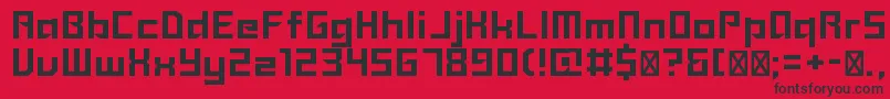 Sanidana Font – Black Fonts on Red Background