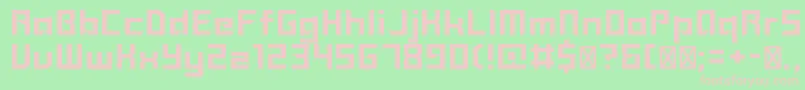 Sanidana Font – Pink Fonts on Green Background