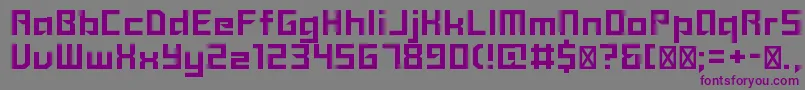 Sanidana Font – Purple Fonts on Gray Background
