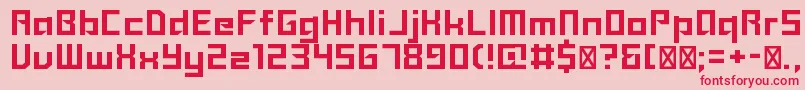 Sanidana Font – Red Fonts on Pink Background