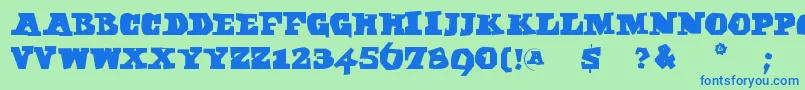 More about Egyptaxt Font Egyptaxt Font – Blue Fonts on Green Background