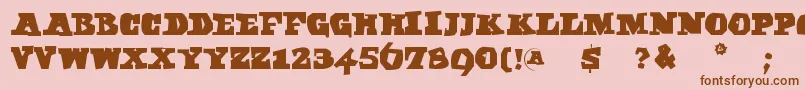 Police Egyptaxt – polices brunes sur fond rose