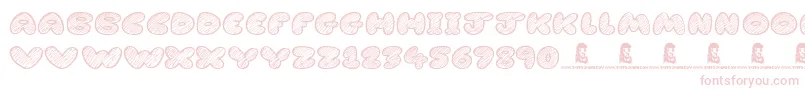 CartoonMadness Font – Pink Fonts on White Background