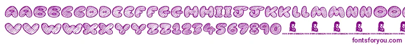 CartoonMadness-fontti – violetit fontit