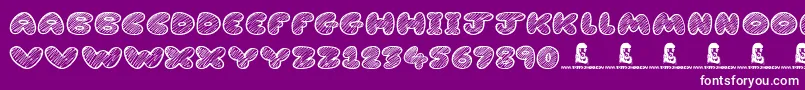 CartoonMadness Font – White Fonts on Purple Background