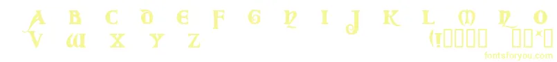 CoverackDemo-fontti – keltaiset fontit