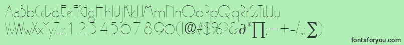 PergamonDb Font – Black Fonts on Green Background