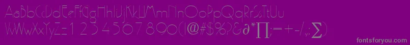 PergamonDb Font – Gray Fonts on Purple Background