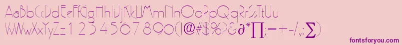 PergamonDb Font – Purple Fonts on Pink Background