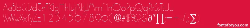 fuente PergamonDb – Fuentes Blancas Sobre Fondo Rojo
