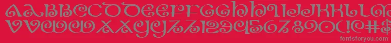 Подробнее о шрифте Theshireexp Шрифт Theshireexp – серые шрифты на красном фоне