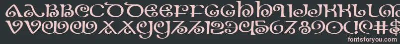Theshireexp Font – Pink Fonts on Black Background