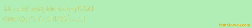 fuente Scrapbuckets – Fuentes Naranjas Sobre Fondo Verde