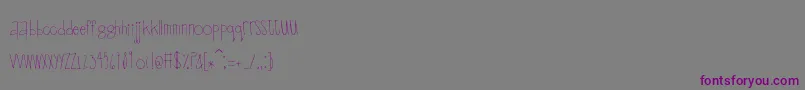 fuente Scrapbuckets – Fuentes Moradas Sobre Fondo Gris