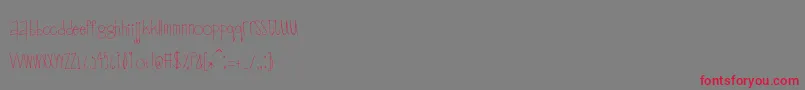 fuente Scrapbuckets – Fuentes Rojas Sobre Fondo Gris