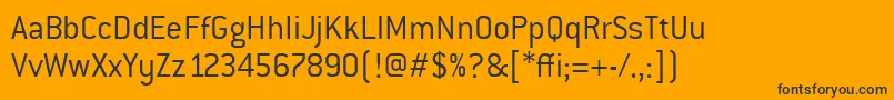 ConduititcTtLight Font – Black Fonts on Orange Background