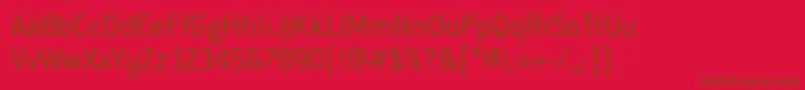 ConduititcTtLight Font – Brown Fonts on Red Background