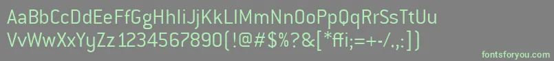 ConduititcTtLight Font – Green Fonts on Gray Background