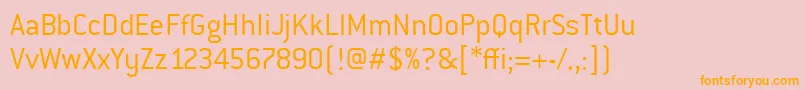 ConduititcTtLight Font – Orange Fonts on Pink Background