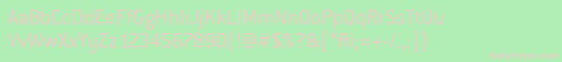 ConduititcTtLight Font – Pink Fonts on Green Background