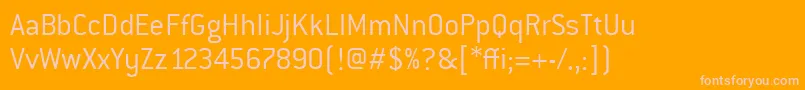ConduititcTtLight Font – Pink Fonts on Orange Background