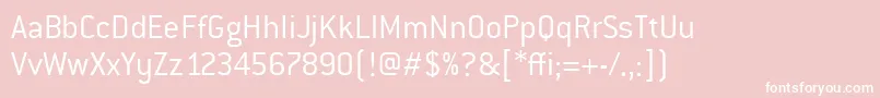 ConduititcTtLight Font – White Fonts on Pink Background