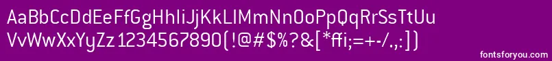 ConduititcTtLight Font – White Fonts on Purple Background