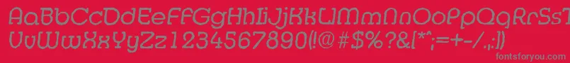 Fonte MexicoantiqueItalic – fontes cinzas em um fundo vermelho