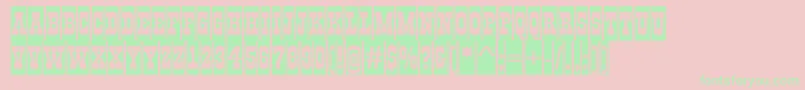 AGildiatitulcmBold Font – Green Fonts on Pink Background